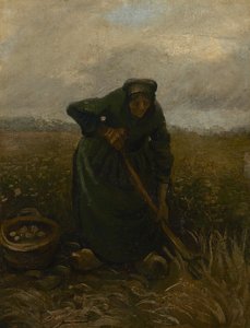 Femme ramassant des pommes de terre - Vincent van Gogh